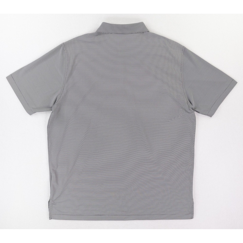 TCU Horned Frogs Peter Millar Polo Mens XL Black White Striped Summer Comfort - Picture 3 of 11